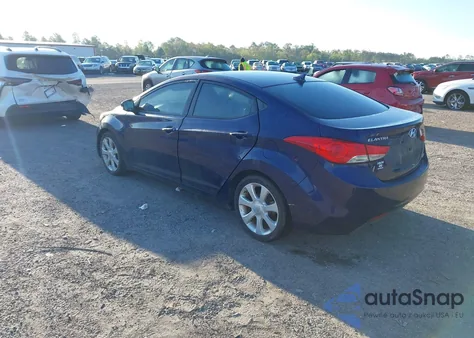 2012 Hyundai Elantra Limited z USA, uszkodzony, nr VIN 5NPDH4AE8CH100575